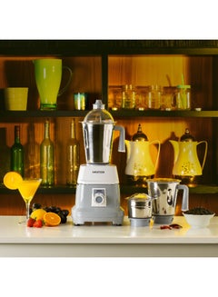 KRYPTON 3 In 1 Mixer Grinder With Stainless Steel Blades & Unbreakable Lids, 550 W KNB6192 Grey  - Image 5