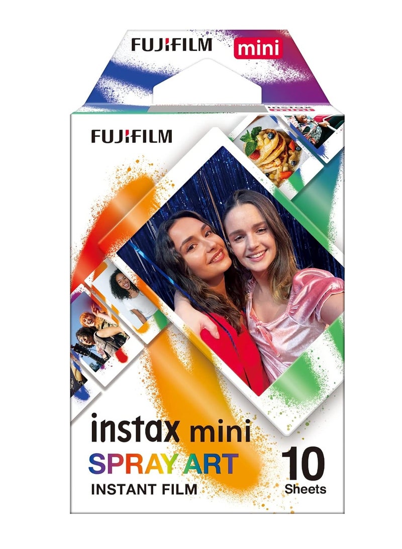 فوجي فيلم Fujifilm Instax Mini Spray Art Film - 10 Exposures Spray Art  - Image 1