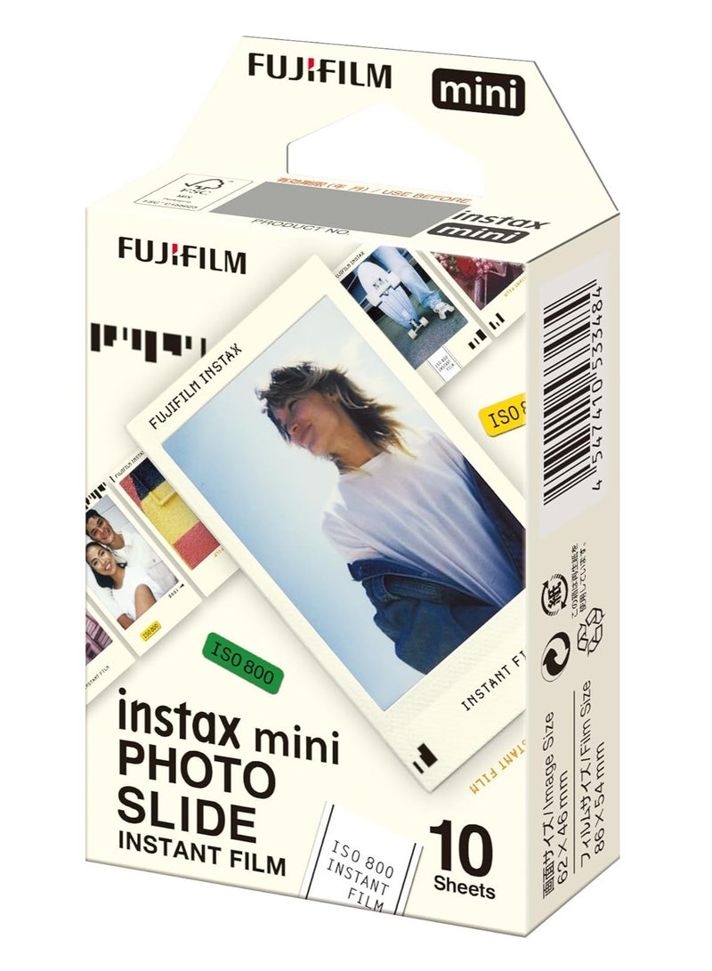 FUJIFILM FUJIFILM INSTAX MINI P-SLIDE WW 1 Instant Camera Film, 10 Pieces, Picture (Photo Slide) White  - Image 3