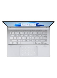 ASUS Zenbook UX3402V 14 Laptop With 14-Inch OLED Touch Display, Core i9-13900H Processr/16GB RAM/1TB SSD/Intel Iris Xe Graphics/Windows 11 Home English/Arabic Foggy Silver  - Image 3