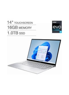 ASUS Zenbook UX3402V 14 Laptop With 14-Inch OLED Touch Display, Core i9-13900H Processr/16GB RAM/1TB SSD/Intel Iris Xe Graphics/Windows 11 Home English/Arabic Foggy Silver  - Image 4