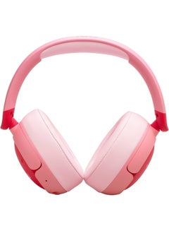 جي بي إل Junior 470 NC Wireless Over-Ear Bluetooth Headphones with Active Noise Cancelling for Kids, Microphone, 50h Playback, Safe Sound, Low Volume, Easy Operation and Stickers Pink  - Image 5