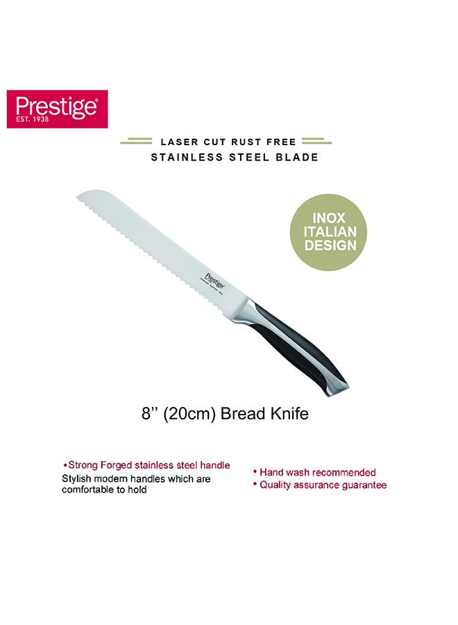 برستيج Prestige Ultimate 8" (20 Cm) Bread Knife | Rust Free Stainless Steel Blade - Pr57551 Silver - Image 2