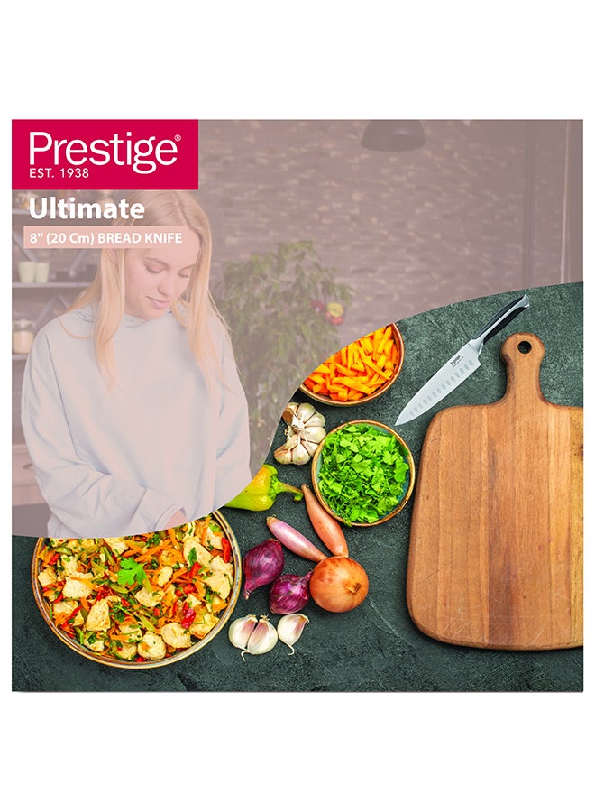 برستيج Prestige Ultimate 8" (20 Cm) Bread Knife | Rust Free Stainless Steel Blade - Pr57551 Silver - Image 4