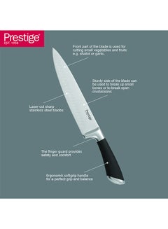 Prestige Prestige Deko 5" (12.5 Cm) Utility Knife | Rust Free Stainless Steel Blade - Pr57544 Silver  - Image 4