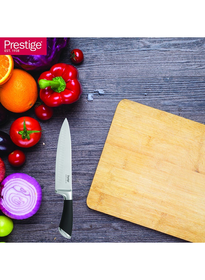 برستيج Prestige Deko 8" Chef Knife | Rust Free Stainless Steel Blade - Pr57541 Silver  - Image 3