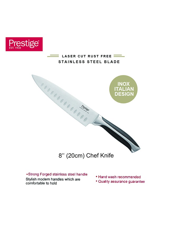 برستيج Prestige Ultimate 8" (20 Cm) Chef Knife | Rust Free Stainless Steel Blade - Pr57550 Silver  - Image 2