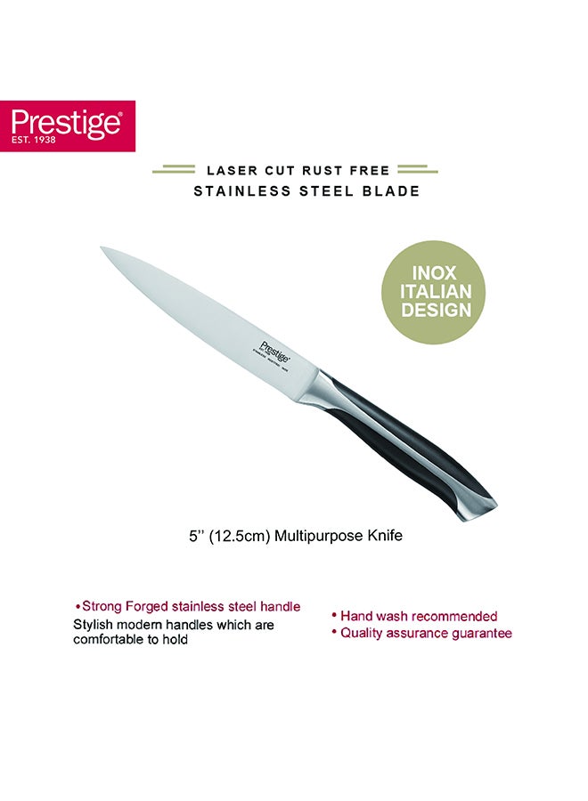 برستيج Prestige Ultimate 5" (12.5 Cm) Utility Knife | Rust Free Stainless Steel Blade - Pr57552 Silver - Image 2