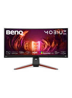 BenQ 34 inch MOBIUZ EX3415R Ultrawide Curved Monitor for Gaming | 144Hz 1ms| IPS | HDRi Optimization | Dual Speakers + Subwoofer | FreeSync Premium | Eye-Care & Height/Tilt Adjustable Stand Black/Grey  - Image 1