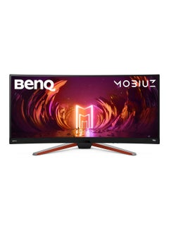 BenQ 34 inch MOBIUZ EX3415R Ultrawide Curved Monitor for Gaming | 144Hz 1ms| IPS | HDRi Optimization | Dual Speakers + Subwoofer | FreeSync Premium | Eye-Care & Height/Tilt Adjustable Stand Black/Grey  - Image 2