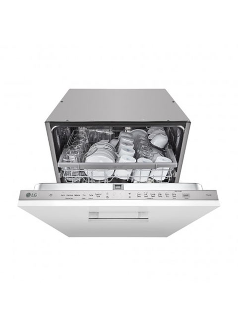Integral Dishwasher With A QuadWash System With Four Washing Arms- DBC512TSE Silver/Black