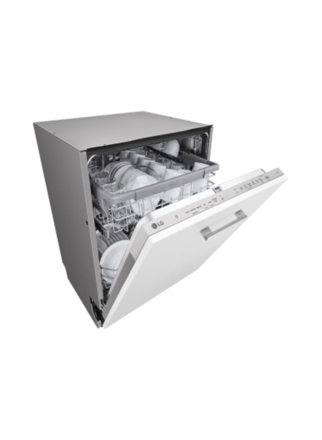 LG - Integral Dishwasher With A QuadWash System With Four Washing Arms- DBC512TSE Silver/Black - Image 1