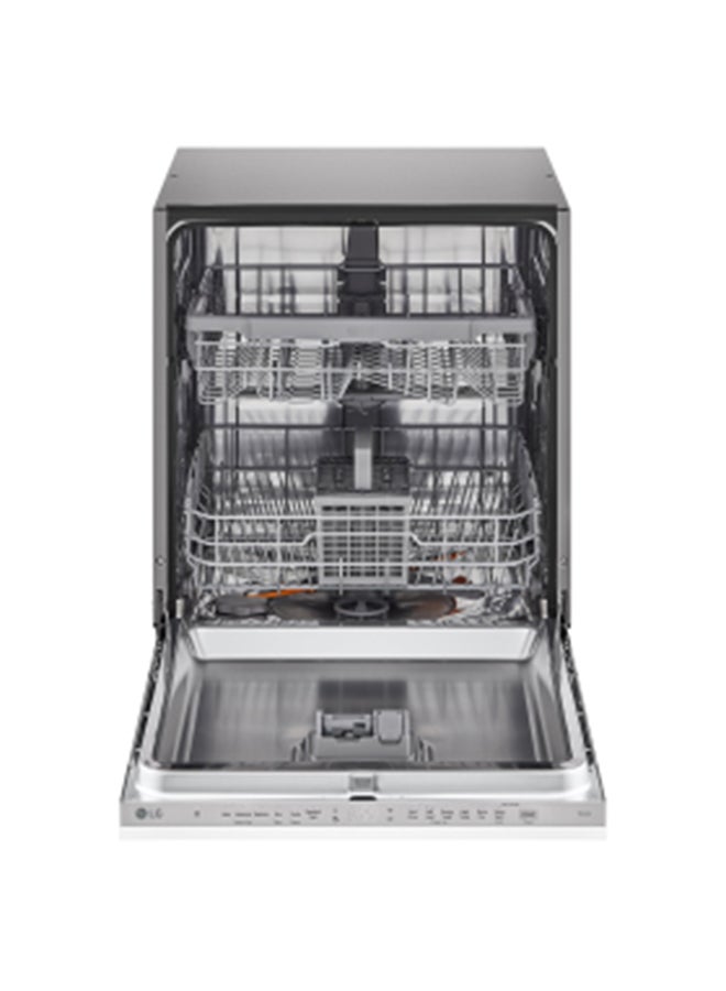 LG - Integral Dishwasher With A QuadWash System With Four Washing Arms- DBC512TSE Silver/Black - Image 1