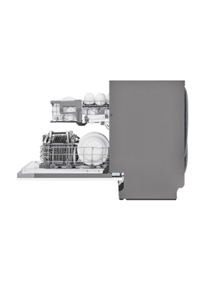 LG Integral Dishwasher With A QuadWash System With Four Washing Arms- DBC512TSE Silver/Black  - Image 5