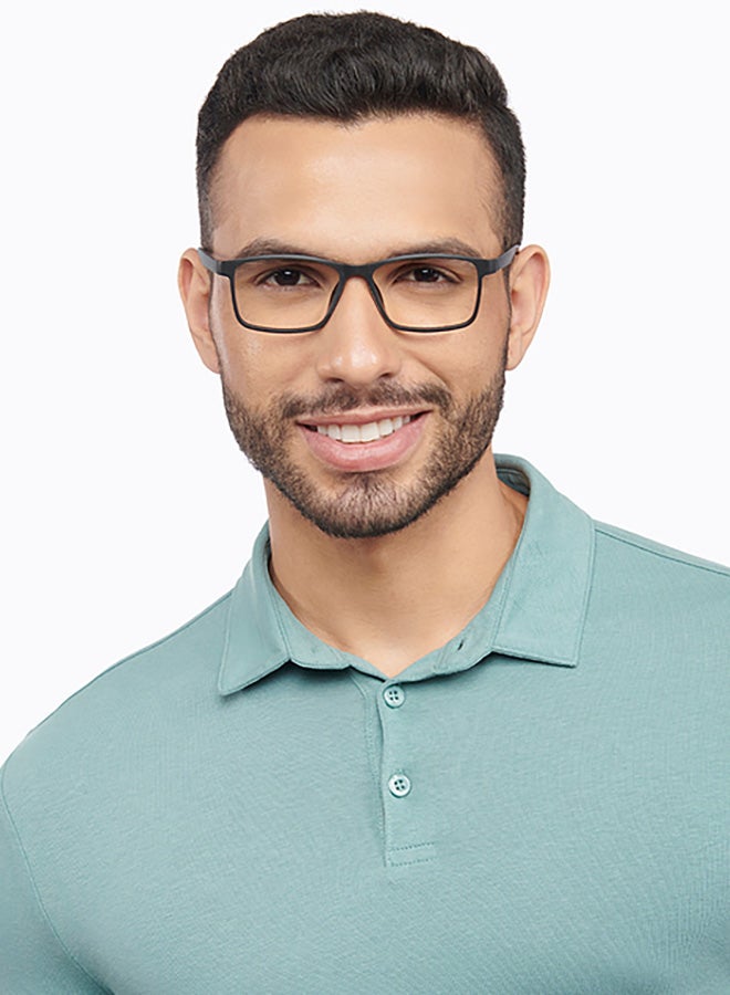 Lenskart Blu Unisex Rectangular Eyeglasses - LB E14283 - Lens Size: 52 Mm  - Image 2