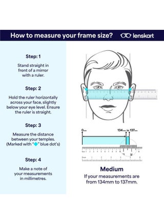 Lenskart Blu Unisex Rectangular Eyeglasses LB E14283 Lens Size