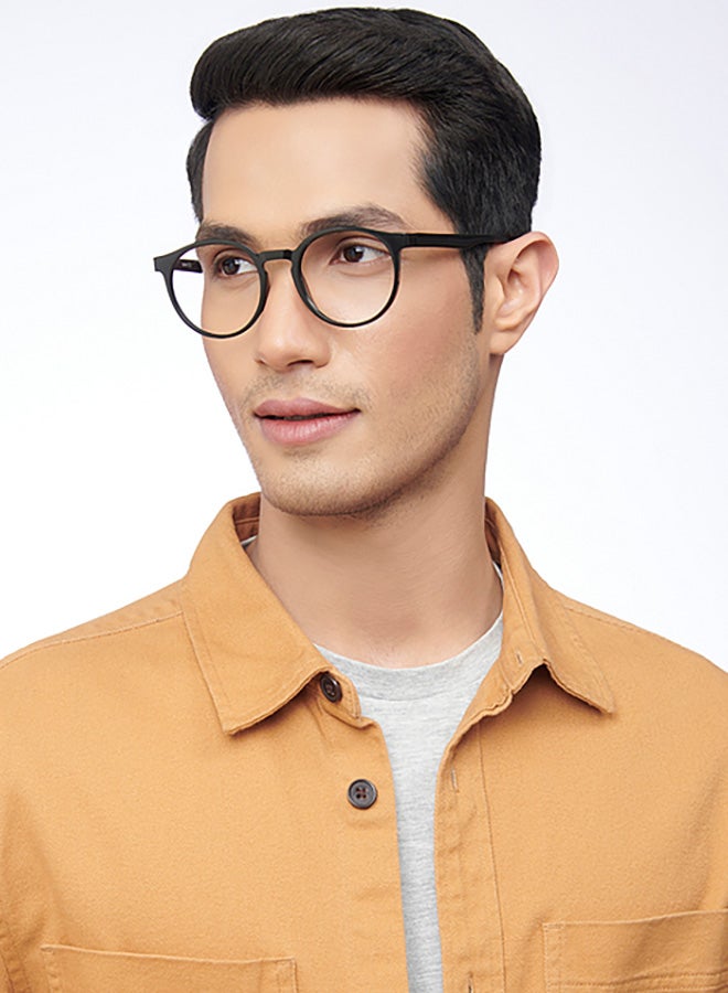 Lenskart Blu Unisex Round Eyeglasses - LB E14453 - Lens Size: 48 Mm  - Image 2