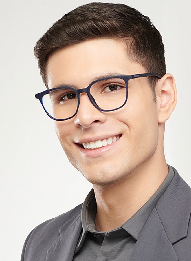 Lenskart Blu Unisex Wayfarer Eyeglasses - LB E13740 - Lens Size: 52 Mm  - Image 2