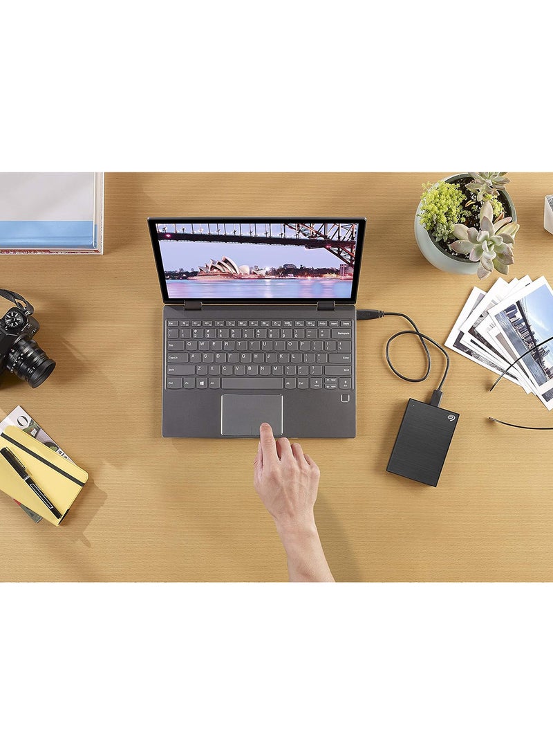 Seagate - One Touch with password, 1TB, portable external hard drive, PC, Notebook & Mac, USB 3.0 1 TB - Image 1