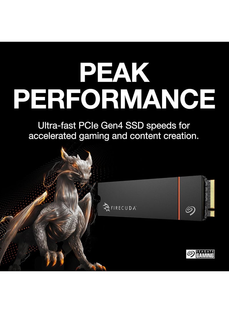 Seagate - FireCuda 530R NVMe SSD 4TB, for PS5/PC, M.2 PCIe Gen4 ×4 NVMe 1.4, 7.300 MB/s, 3D-TLC-NAND, 640 TBW, Refresh, Heatsink, 3 Years Rescue Service ZP4000GM3A073 4 TB 4 TB - Image 1