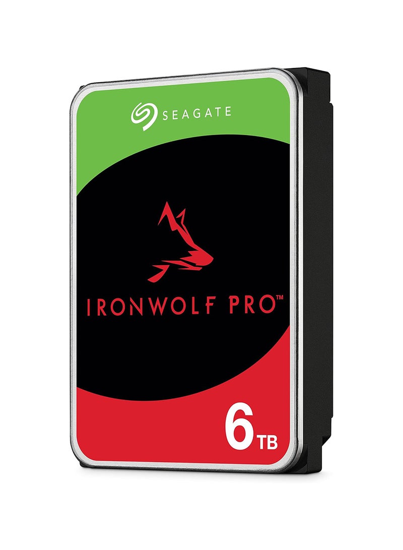 سيجيت IronWolf Pro, 6 TB, Enterprise NAS Internal HDD –CMR 3.5 Inch, SATA 6 Gb/s, 7,200 RPM, 256 MB Cache for RAID Network Attached Storage 6 TB - Image 1