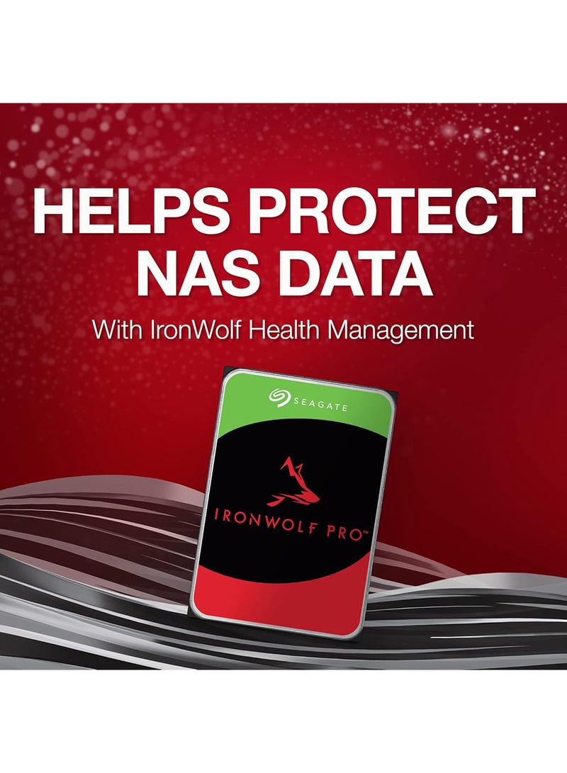 سيجيت IronWolf Pro, 6 TB, Enterprise NAS Internal HDD –CMR 3.5 Inch, SATA 6 Gb/s, 7,200 RPM, 256 MB Cache for RAID Network Attached Storage 6 TB - Image 4