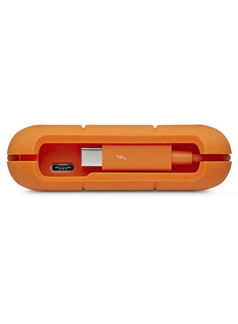 Seagate - ReadyWired USB Cable Cord for LaCie Rugged 4TB External Hard Drive Orange/White - Image 1
