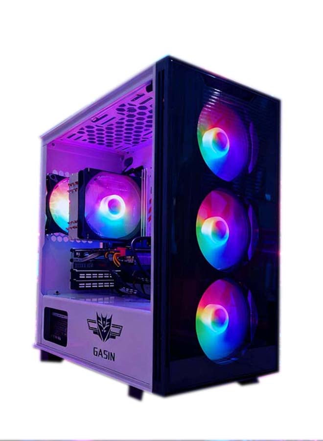 Gasin Gaming PC With Core i5-12400F Processor/16GB RAM 3200MB DDR4/1TB SSD/Windows 11/12GB NVIDIA GeForce RTX 3060/ With Integrated RGB Led Lights/ White - Image 1