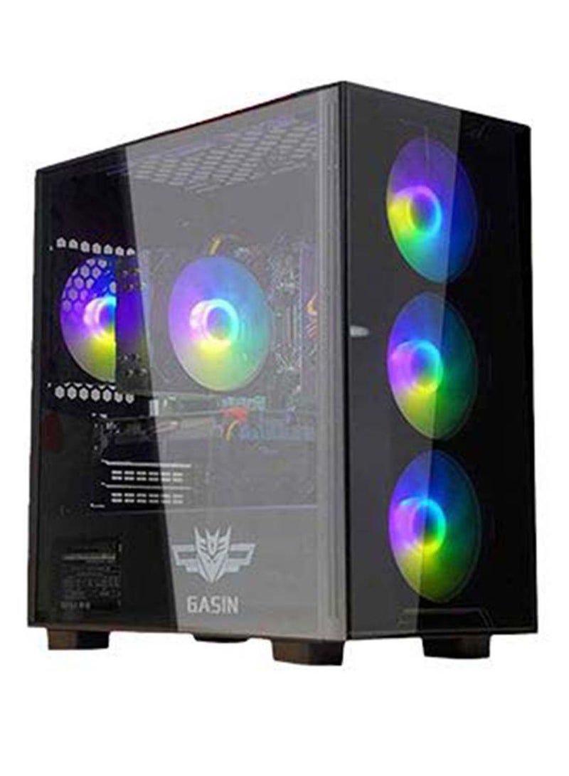 Gasin PC Gaming With Core i5-12400F Processor/1TB SSD/16GB RAM 3200MHz DDR4/Windows 11/12GB NVIDIA GeForce RTX 3060 Graphics With ARGB LED Lighting/ Black - Image 1
