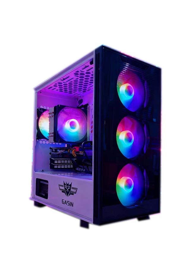 Gasin PC Gaming With Core i5-12400F Processor/ 1TB NVMe PCIe 3.0 SSD/16GB RAM 3200MB DDR4/Windows 11/12GB NVIDIA GeForce RTX 3060 Graphics 4 ARGB Fans With Controller/ White - Image 1