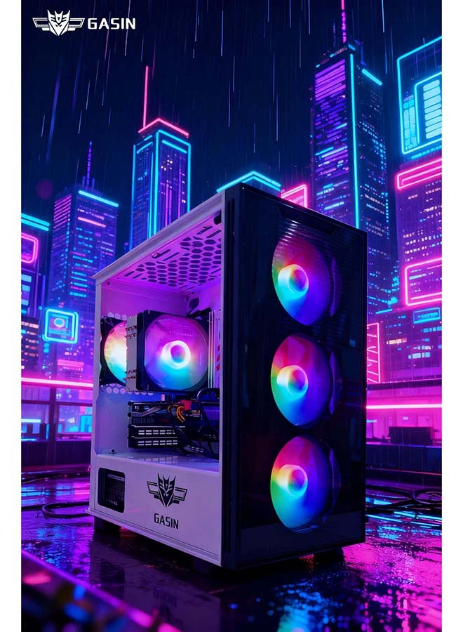 Gasin PC Gaming With Core i5-12400F Processor/1TB SSD/16GB RAM 3200MB DDR4/Windows 11/8G NVIDIA GeForce RTX 4060 /   White White - Image 2