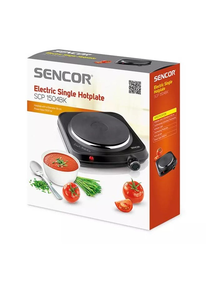 سنكور موقد كهربائي لوحة واحدة 1500 واط أسود - Image 2