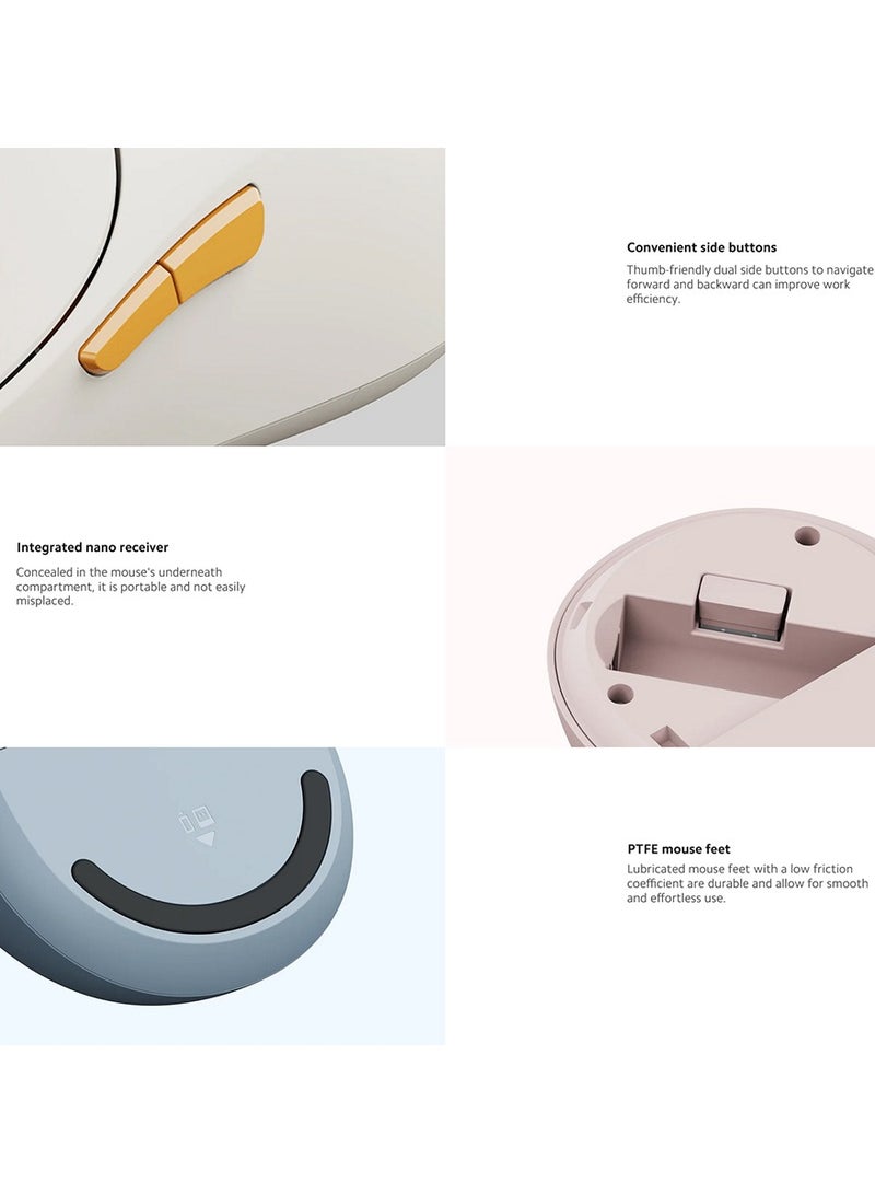Xiaomi - Wireless Mouse Xiaomi 3, 1200DPI, Bluetooth / Wi-Fi - BHR8914GL | Blue - Image 1