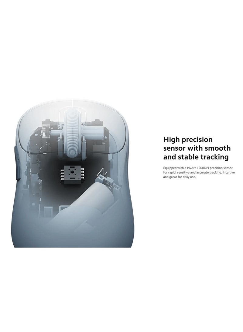 Xiaomi - Wireless Mouse Xiaomi 3, 1200DPI, Bluetooth / Wi-Fi - BHR8911GL | Pink - Image 1