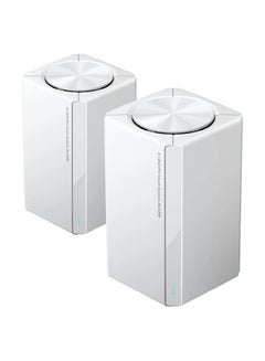 Mesh System AC1200 Dual Band 2 Pack - White | Seamless Wi-Fi Coverage, 2.4GHz & 5GHz, 1200Mbps Speeds, Easy Setup, Smart Connectivity, Ideal for Large Spaces, WPA2 Security | White - pnsku/N70144152V/45/_/1737295274/5136e968-f873-4e48-8a73-52b2c5c5129e