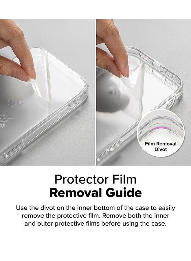 Ringke Fusion For Samsung Galaxy S25 Ultra 5G Case (2025), Anti-Fingerprint Transparent Thin Hard Back Shockproof TPU Protective Bumper Phone Cover - Clear - Image 4