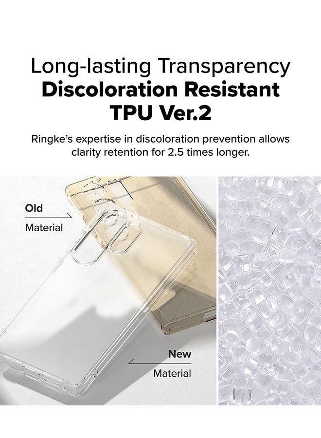 Ringke Fusion For Samsung Galaxy S25 Ultra 5G Case (2025), Anti-Fingerprint Transparent Thin Hard Back Shockproof TPU Protective Bumper Phone Cover - Clear - Image 3