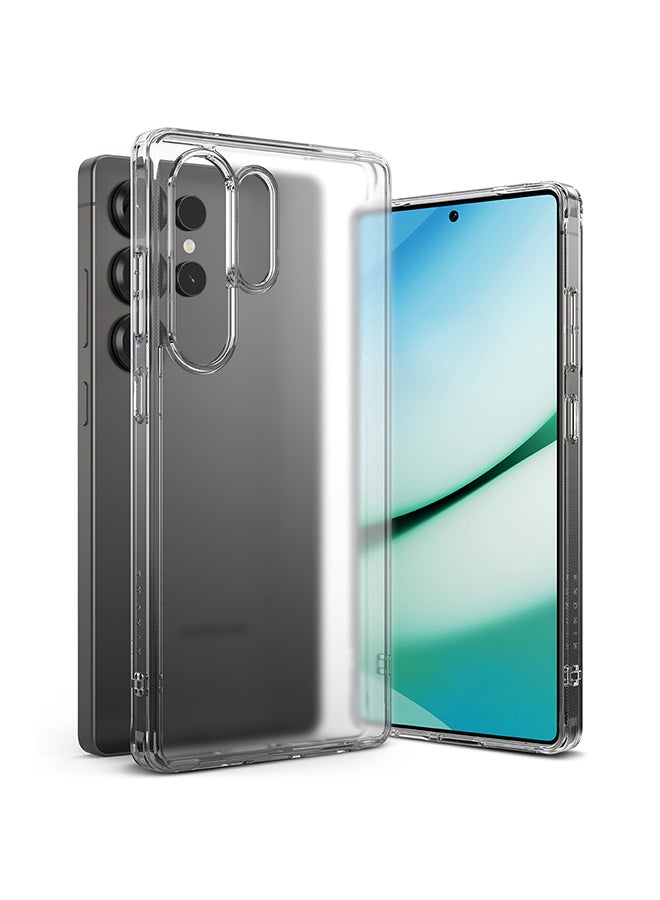 Ringke Fusion For Samsung Galaxy S25 Ultra 5G Case (2025), Anti-Fingerprint Transparent Thin Hard Back Shockproof TPU Protective Bumper Phone Cover - Matte Clear  - Image 1