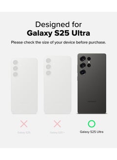 Ringke Fusion For Samsung Galaxy S25 Ultra 5G Case (2025), Anti-Fingerprint Transparent Thin Hard Back Shockproof TPU Protective Bumper Phone Cover - Matte Clear  - Image 2