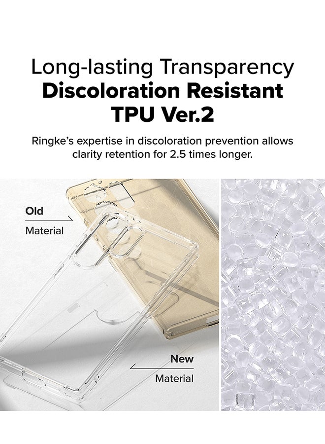 Ringke Fusion For Samsung Galaxy S25 Ultra 5G Case (2025), Anti-Fingerprint Transparent Thin Hard Back Shockproof TPU Protective Bumper Phone Cover - Matte Clear  - Image 3