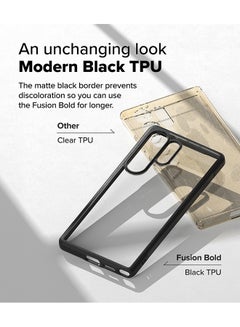 Ringke Fusion Bold For Samsung S25 Utra 5G Case Cover (2025), Firm Grip Frame Anti-Yellowing Anti-Fingerprint Frosted Hard Back Shockproof Bumper S25 Ultra Back Cover - Black  - Image 3