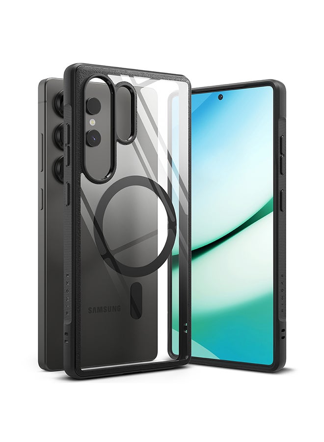 Ringke Fusion Bold Magnetic For Samsung Galaxy S25 Ultra Case Cover (2025), Firm Grip Frame Anti-Yellowing Anti-Fingerprint Hard Back Shockproof Bumper Back Cover Black  - Image 1