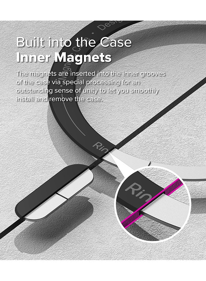 Ringke Fusion Bold Magnetic For Samsung Galaxy S25 Ultra Case Cover (2025), Firm Grip Frame Anti-Yellowing Anti-Fingerprint Hard Back Shockproof Bumper Back Cover Black  - Image 3
