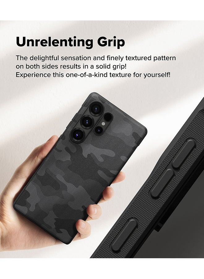 Ringke Onyx For Samsung S25 Ultra 5G Case (2025), Enhanced Grip Tough Flexible TPU Shockproof Rugged TPU Bumper Drop Protection Phone Cover - Camo Black - Image 4