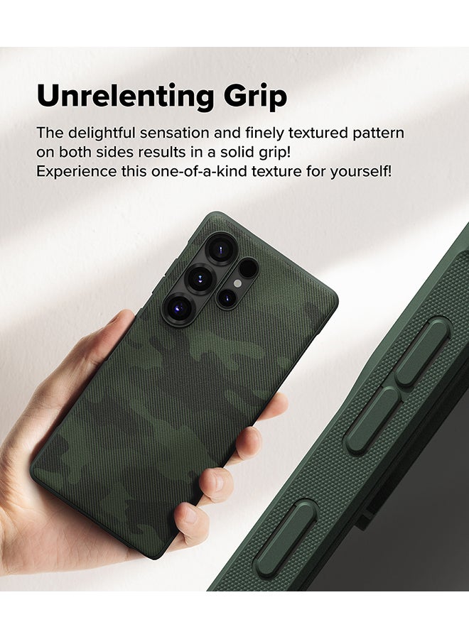 Ringke Onyx For Samsung S25 Ultra 5G Case (2025), Enhanced Grip Tough Flexible TPU Shockproof Rugged TPU Bumper Drop Protection Phone Cover - Camo Green - Image 4