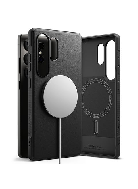 Onyx Magnetic For Samsung S25 Ultra 5G Case (2025), Enhanced Grip Tough Flexible TPU Shockproof Rugged TPU Bumper Drop Protection Phone Cover - Black