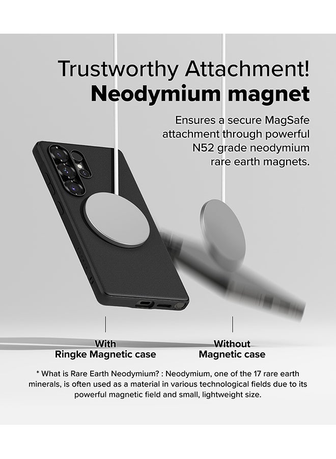 Ringke Onyx Magnetic For Samsung S25 Ultra 5G Case (2025), Enhanced Grip Tough Flexible TPU Shockproof Rugged TPU Bumper Drop Protection Phone Cover - Black  - Image 5