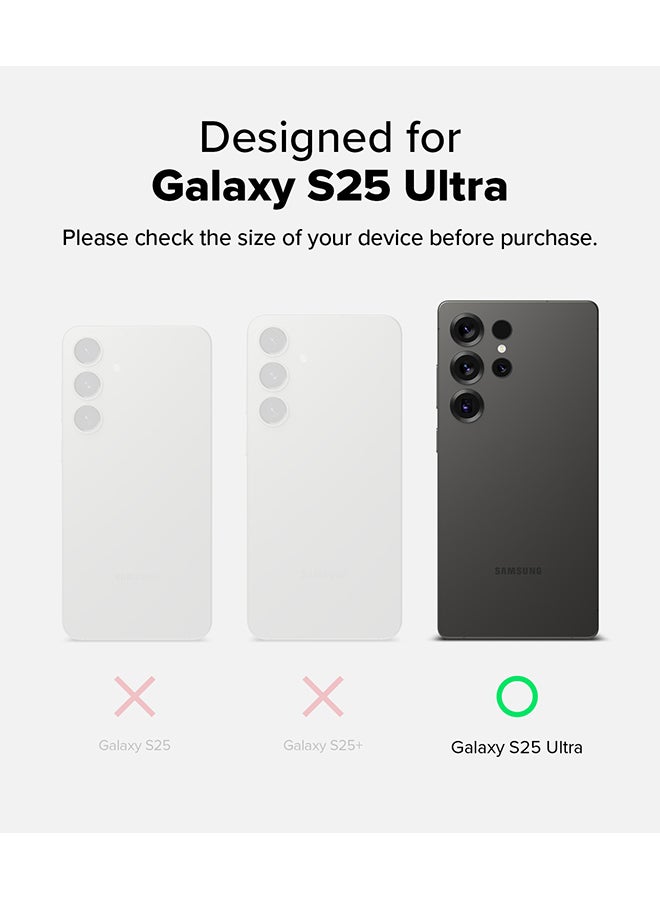 Ringke Fusion-X For Samsung Galaxy S25 Ultra 5G Case (2025), Clear Hard Back Cover Shockproof Protective Bumper Phone Cover For S25 Ultra - Black - Image 2