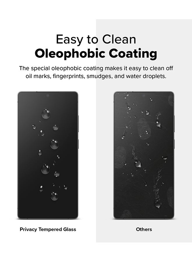 Ringke - Privacy Tempered Glass, Easy Slide, Anti Spy For Samsung Galaxy S25 Ultra Screen Protector (2025), Easy to Install Case Friendly Privacy Screen Protector - Pack of 2 - Clear - Image 1