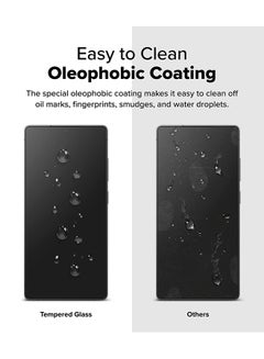 Ringke Tempered Glass Easy Slide For Samsung Galaxy S25 Ultra Screen Protector (2025), Case Friendly Shatterproof Premium 9H Hardness, Anti-Scratch, Easy to Install - Pack of 2 - Clear  - Image 3